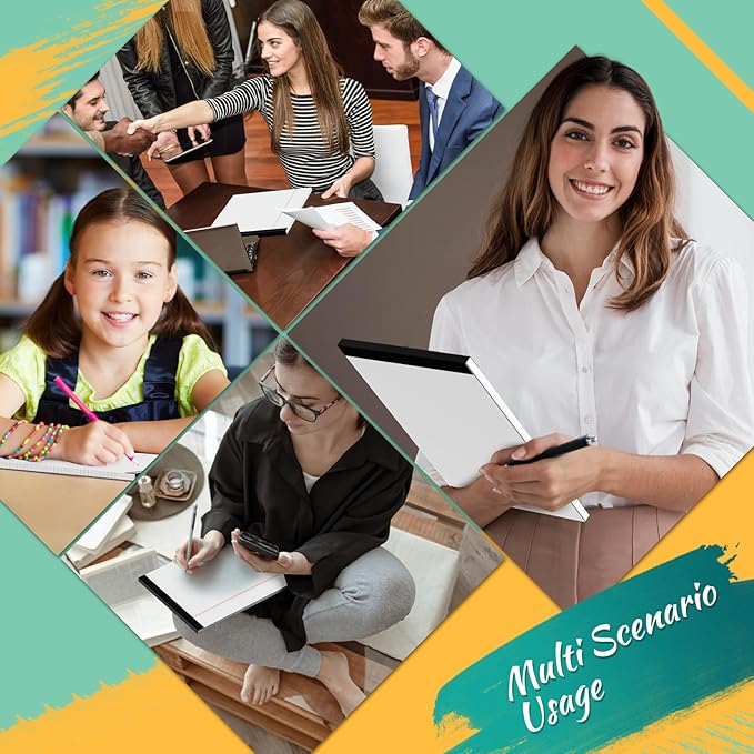 Legal Pads 8.5 x 11 Note Pads 8.5” x 11.75” College Ruled Writing Pads 80gsm Lined Paper, 30 Sheets per Pad, 12 Pack Perforated To-Do List Notepad Ideal for Office, Home, School