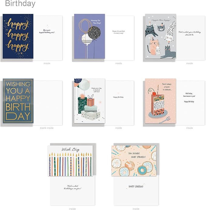 American Greetings All Occasion Deluxe Card Assortment with Envelopes and Storage Box(60-Count)