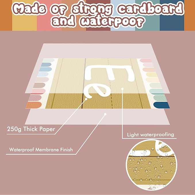 Bulletin Board Letters - ABC Alphabet Poster Classroom Decor Set Preschool English Poster Kindergarten/Primary School Classroom Wall Decor Daycare/Homeschool Supplies 10inx5.5in