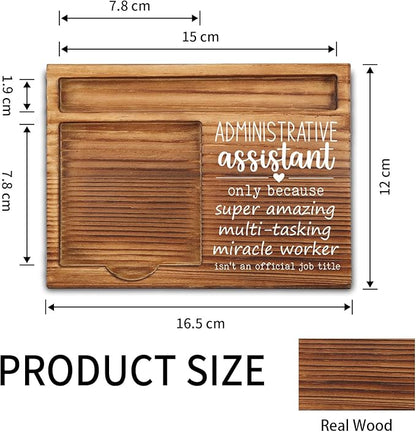 Administrative Assistant Sticky Note Holder, Administrative Assistant Gifts, Administrative Assistant Thank You Appreciation Gifts for Women, Men, Coworkers, Self-Stick Note Pad Holders ZSS22