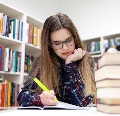 Vitoler Yellow Highlighter,5pcs Fluorescent Yellow Highlighter Chisel Tip,Cute Highlighters for School, Home, Office