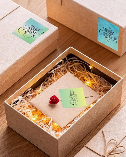 2inch Square Thermal Labels Self-Adhesive, 140 PCS/Roll Printer Labels for Business and Home, Thermal Sticker for/Shipping/Packaging/DIY Logo Design/Thanks Card/Inventory