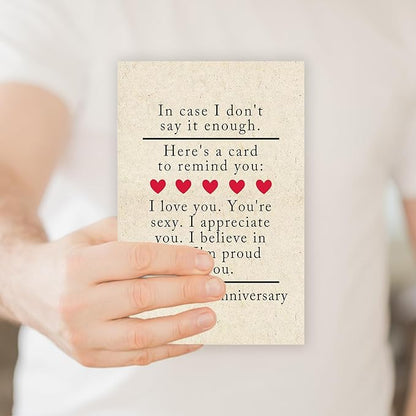 5 Year Anniversary Card Gifts for Him Her,Happy 5th Anniversary Card for Woman Men,Wood Anniversary Card Gifts for Husband Wife,5th Wedding Anniversary Card