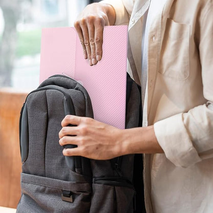 SKYDUE Pink School Office Supplies，Accordion File Organizer - 7 Pocket Letter Size Expanding Folder for School & Office - Portable Document Organizer