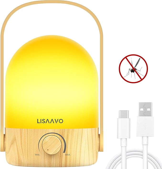 Rechargeable Lamp 2600mAh Small Bedside Rechargeable Lanterns Dimmable Led Cordless Tent Light Holiday Gifts Work,Wood