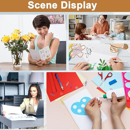 28 Sheets Bright White Cardstock 8.5 x 11 Certificate Paper, 92lb White Card Stock Printer Paper for DIY Cards, Wedding, Business Cards, Menus, Invitations