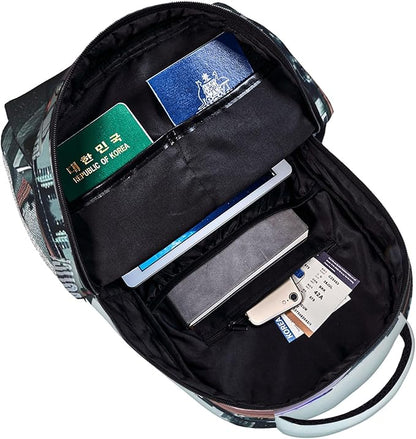 Police Backpack Travel Laptop Backpacks Police Car Ruckasck Book Bags School Bag for Boys Girls Kids Childrens Teenager Men Women