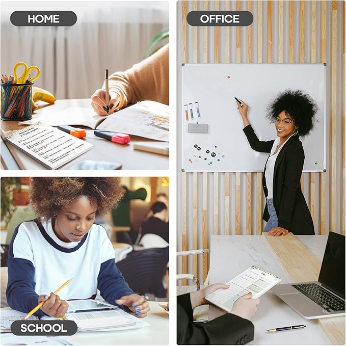 To Do List Pad - To Do List Notebook for Work with 52 Sheets, Undated Daily Planner Perfect for Daily Tasks and Goal Setting, To Do List Notepad Suitable for Office, Home and School-Nature