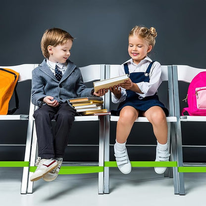 6 Pack Chair Bands for Kids with Fidgety Feet, ADHD Tools for Kids, ROOKEA Sensory Room Must Haves for Adhd Kids Fidget Chair Bands Autism Classroom Must Haves ADHD Tools for Classroom Home Chairs