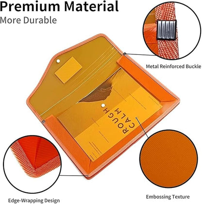 YoeeJob Plastic File Folders Legal Size Expandable Document Folder with Snap Button Closure, A4 Expanding File Wallet Envelopes Pouch with Label Pocket, 10 Packs, Muti-colored