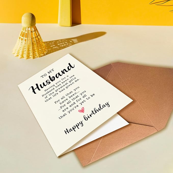 Funny and Romantic Birthday Card for Husband, Gift from Wife To Husband, Birthday Card for Husband, Husband Is The Best Gift In My Life, Husband Birthday Card from Wife