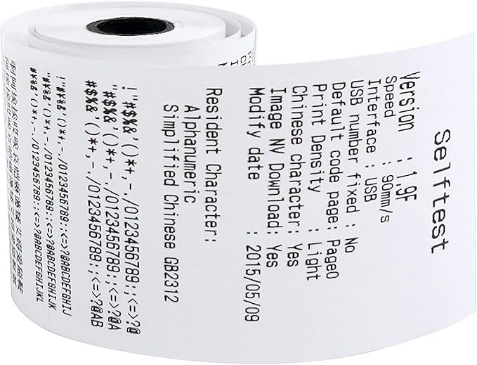 OausTect 2 1/4" x 85' Thermal Paper Roll for Credit Receipt, Cash Register, POS Paper, 400 Rolls