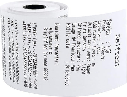 OausTect 2 1/4" x 85' Thermal Paper Roll for Credit Receipt, Cash Register, POS Paper, 400 Rolls