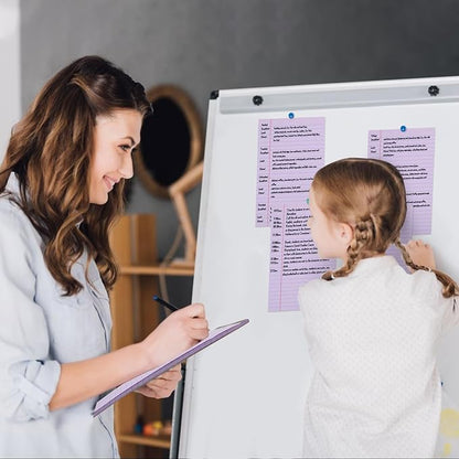 Utron 6 PCS Small Legal Pads 5x8 Purple, Narrow Ruled Small Note Pads 5x8, Micro Perforated Writing Pad, College Ruled Legal Notepads 5x8 for Study, Office, To-Do Lists(30 Sheets/Small Notepad)