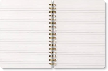 Compendium Spiral Notebook – Live Slow, Love True, Grow Free. – A Designer Spiral Notebook with 192 Lined Pages, College Ruled, 7.25" W x 9.25" H