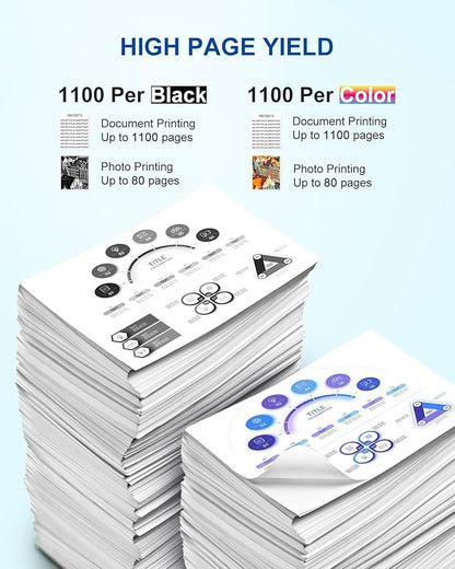 SUYMIS Remanufactured Ink Cartridges Replacement for Epson 252XL 252 XL T252XL to Use for Workforce WF-7110 WF-7720 WF-7710 WF-3620 WF-3640 Printer (1 Large Black, 1 Cyan, 1 Magenta, 1 Yellow) 4 Pack