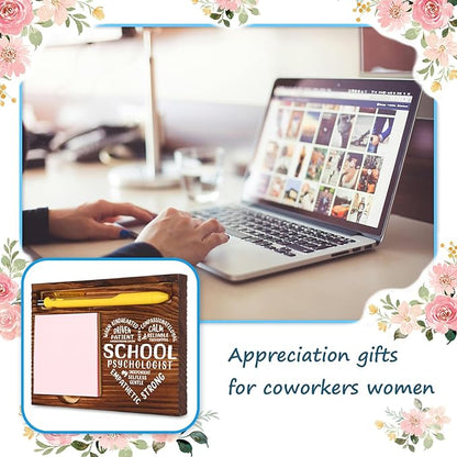 School Psychologist Gifts for Women, School Psychologist Office Sign, Thank You Gifts for School Psychologist, Funny Desk for Women Office, School Psych Gift Desk Retro Note Pad Holder VN335
