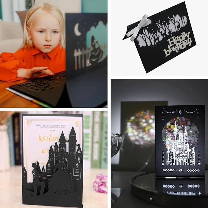 100 Sheets Black Cardstock 9” x 12”, 92lb/250gsm Black Card Stock, Thick Card Stock Paper, Heavy Cardstock Paper for Printer, Resume, Scrapbooks, Art, Crafts, Business Cards