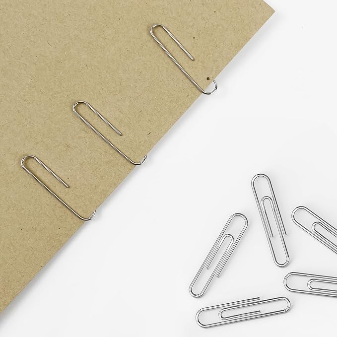 Jumbo Paper Clips, 240pcs 2 Inch Large Silver Paper Clip, Big PaperClips for Paperwork Office School and Personal Use