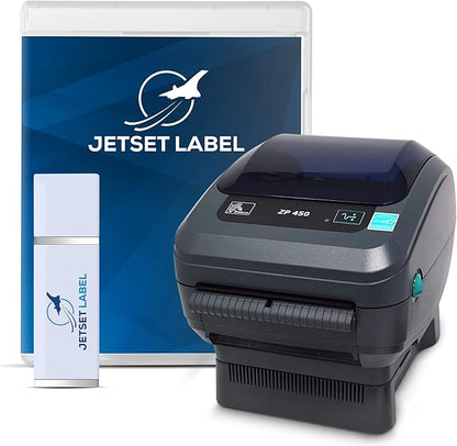 Zebra ZP450 (ZP 450) Label Thermal Bar Code Printer | USB, Serial, and Parallel Connectivity 203 DPI Resolution | Made for UPS WorldShip | Includes Software