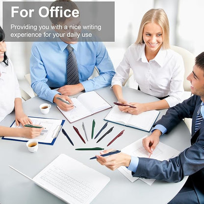 300 Pack Black Pens Bulk Retractable No Bleed Click Black Ink Smooth Writing Ballpoint Pens for School Office Supplies, 1.0mm