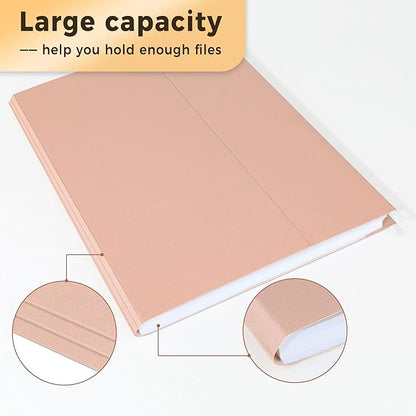 SUNEE 25 Count Hanging File Folders, Pastel Colors, Hanging File Folders Letter Size, Hanging Folders with 1/5-cut Tabs, Designed for Bulky Files, Filing Cabinets, Medical Charts