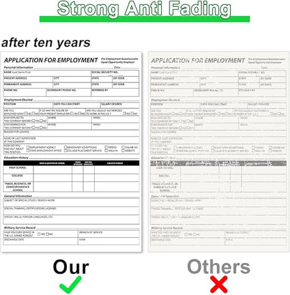 Thermal Printer Paper 8.5 x 11 Inch, US Letter Size Quick-Dry Thermal Printing Paper Rolls, Thermal Paper Compatible with M08F-Letter, M832, M834, MT800, MT800Q Portable Printer, 50 sheets / 2 Rolls