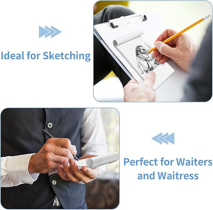 Note Pads 4x6 Inch, 6 Pack Blank Scratch Pads, 50 Sheets Per Memo Pad for Writing, White Pad of Paper Suit for Home, Office and School, Tear off Notepad, Small Server Notebook