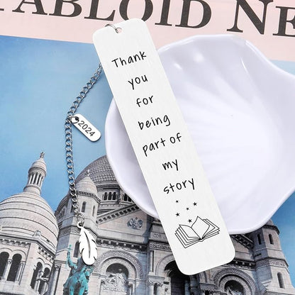 Christmas Teacher Gifts 2024 Thank You Appreciation Gift for Teacher Bookmark for Reading Women Teacher Bookmark End of Year Graduation Gift for Teacher Birthday Gift for Daycare Teacher