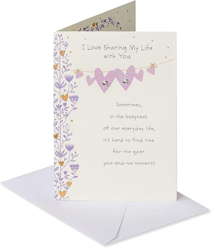 American Greetings Romantic Birthday Card (You-And-Me Moments)