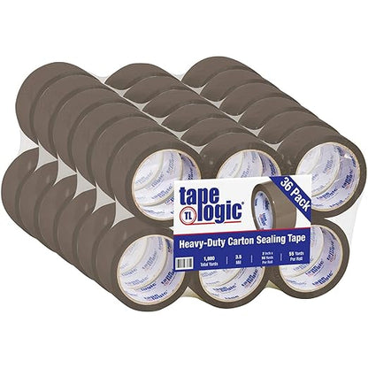 Aviditi Tape Logic T901350T Acrylic Tape, 3.5 mil Thick, 55 yds Length x 2" Width, Tan (Case of 36)