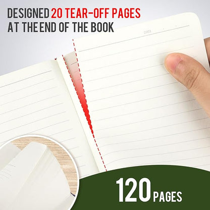 Pocket Small Notebook Journals, 116 Pack ( Forest Green) Mini Notebook 3.7x5.7 Butterfly Journaling Notebooks for Women Men, Hardcover Lined Note Pads with Pens for Work, Business, Travel Journal, Office Supplies