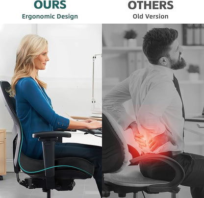 Seat Cushions for Office Chairs - Pressure Relief Seat Cushion - Car Seat Cushions for Pressure Relief, Tailbone Pain, Sciatica & Back Pain Relief for Office Chairs (Black-U Shape)