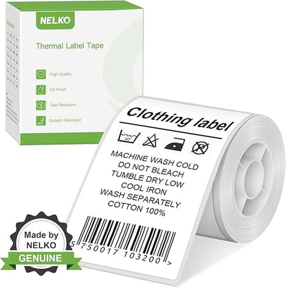 Thermal Labels for Nelko PM220 Label Maker, 2'' x 3.15'' (50x80mm) Thermal Sticker Label, Waterproof, Multi-Purpose Label Tape, 1 Roll of 100 Self-Adhesive Thermal Paper (White)