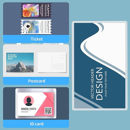 100 Pack Lamination Pouches 6" x 9" 5 mil Clear Index Card Laminating Pouches File Card Laminating Pouches Thermal Laminate Pouch Tags for Work Permits Pass Cards Student ID Cards