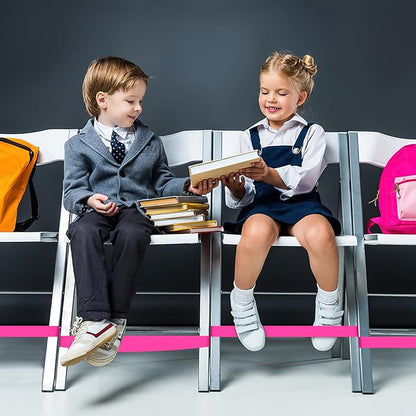 6 Pack Chair Bands for Kids with Fidgety Feet, ADHD Tools for Kids, ROOKEA Sensory Room Must Haves for Adhd Kids Fidget Chair Bands Autism Classroom Must Haves ADHD Tools for Classroom Home Chairs