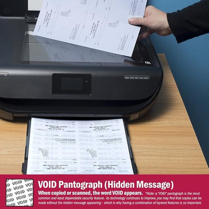 DocuGard Standard Medical Security Paper for Printing Prescriptions and Preventing Fraud, CMS Approved, 6 Security Features, Laser and Inkjet Safe, Blue/Canary 2-Part, 8.5 x 11, 24 lb., 250 Sets (04544)