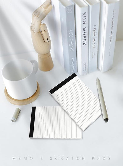 6 Pack Small Notepads Refills Memo Pads 3 x 5 Inch Lined Writing Note Pads with 30 Sheets Note Pad Paper in Each Pad Mini Pocket Notebook Refills for Taking Notes and Reminders Organization Planning