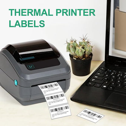 12 Rolls 2.25" X 1.25" Thermal Printer Labels, 1000/Roll - Direct Thermal Labels Compatible with Zebra & Rollo Printers