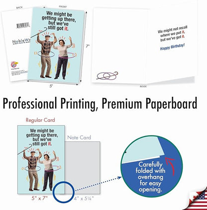 NobleWorks - Funny Birthday Greeting Card with 5 x 7 Inch Envelope (1 Card) Bday Still Got It C9567BDG