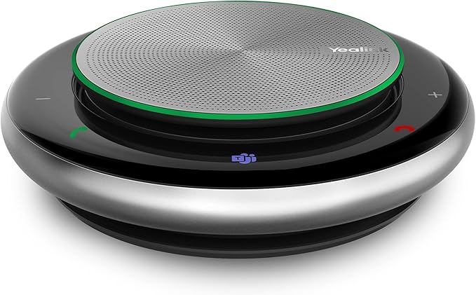 Yealink Bluetooth Speakerphone USB Speakers with Microphone Teams Certified CP900 Wireless Enhanced Noise Reduction Algorithm Home Office 360° Voice Pickup (Package Without dongle)