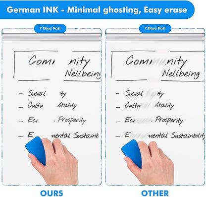 maxtek Black Dry Erase Markers, 16 Count Chisel Tip Markers Dry Erase, Low Odor White Board Markers, Perfect for School, Offices, Home