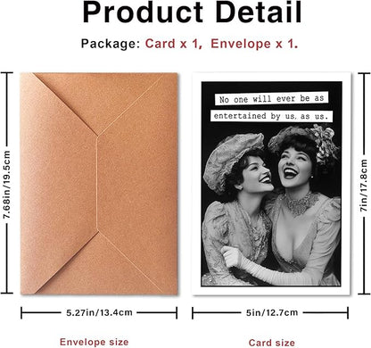 Funny Birthday Card for Sister, Birthday Card for Sister In Law, Happy Birthday Sister Card Funny, Sister To Sister Birthday Card for Sister, for Women, Ladies, Sisters, Best Friends