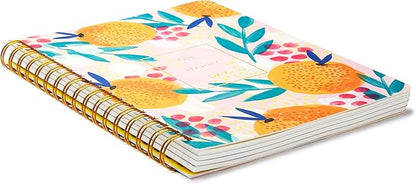 Compendium Spiral Notebook - Oh, Happy Day — A Designer Spiral Notebook with 192 Lined Pages, College Ruled, 7.5”W x 9.25”H