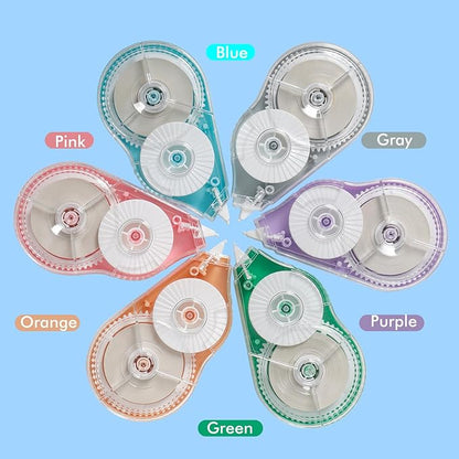 Upgraded 6 Pack Correction Tape (5mm, 590 ft Total) High-Capacity White Out Tapes Set for Quick, Precise Corrections | Bulk Correct Tape Dispensers for Office & School Supplies