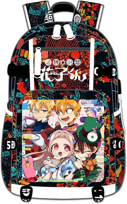 ISaikoy Anime Toilet Bound Hanako kun Backpack Satchel Bookbag Daypack School Bag Laptop Shoulder Bag Style11
