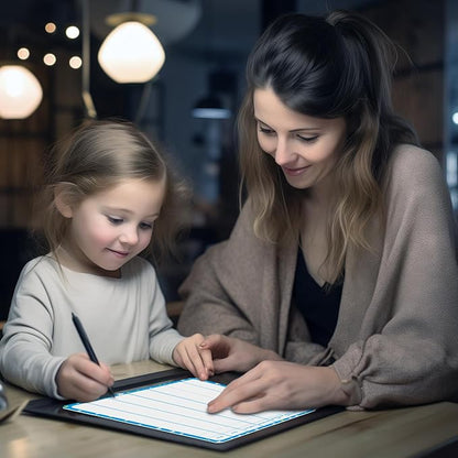 10 Packs Division Whiteboard Card, Double Sided Dry Erase Board Writable and Erasable Math Learning White Board for Kids, Students, Classroom and Home (Each Measures 12” x 9”)