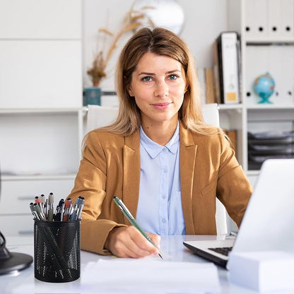 Zonon 12 Pieces Inspirational Pens Bulk Easter Basket Stuffers Motivational Quotes Ballpoint Pens with Stylus Tip Inspirational Gifts for School Office Teachers(Morandi,Boss Lady)