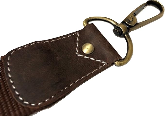 Shoulder Strap, 52" Universal Replacement Laptop Shoulder Camera Strap Luggage Duffel Adjustable Comfortable Blet with Metal Hooks for Briefcase Computer Messenger Bag Laptop Notebook Case,Brown