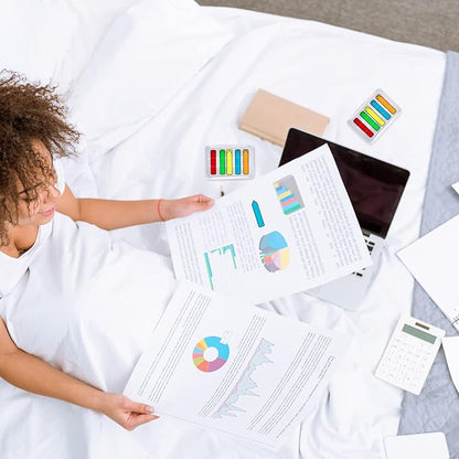 Teling 4000 Pcs Arrow Flags Arrow Tabs Flags Sign Here Tabs Arrow Stickers 5 Colors Sticky Flags Arrow Sticky Notes with Dispenser Easy to Post for Notary Books Paper